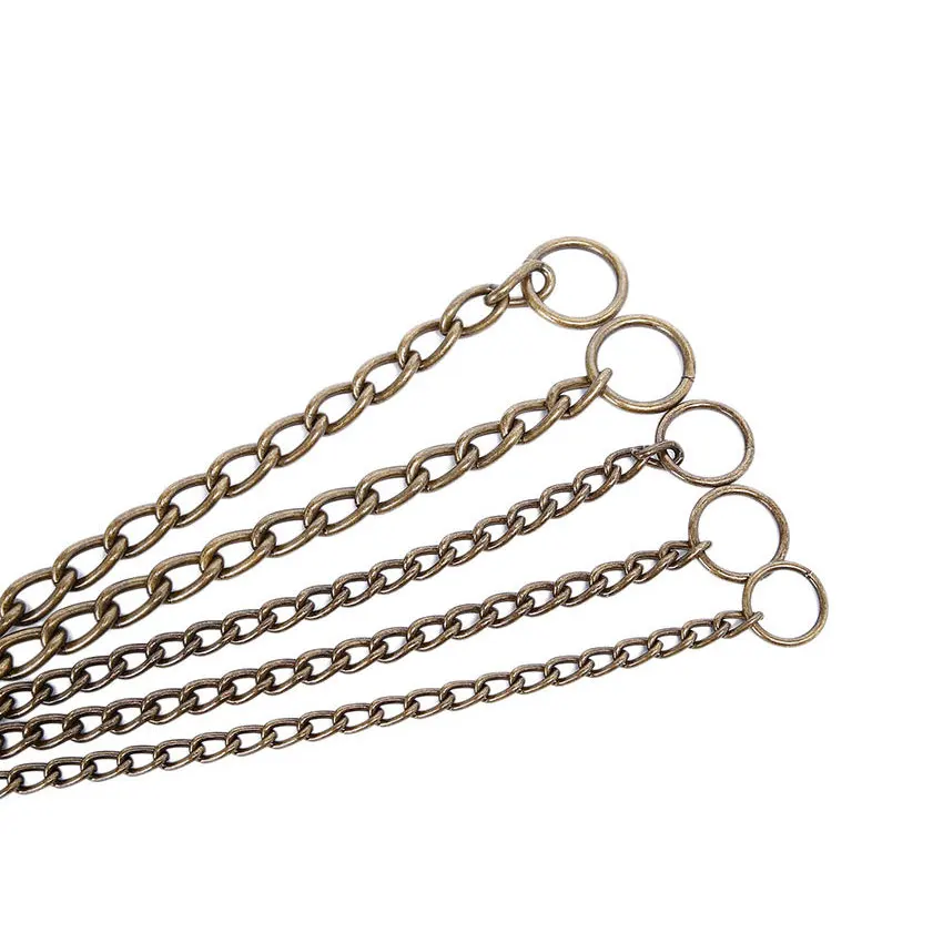 Wholesale Hot Sell For Dog Chain Leashes PP Handle Cheapest Metal Leash Chock Chain Anti-Chewing Outdoor TrainingPet Chain_voghion.com