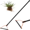 Grass Whip with Double-Edged Serrated Sharp Steel Blade Manual Weed Grass Cutter with 30 Inch Handle Handheld Garden Hoe Tool 1