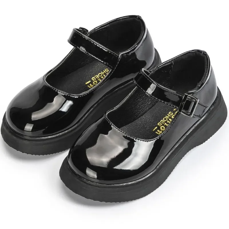 Girls Leather Shoes Fashion Casual Kids Sneakers Buckle Children Designer Loafer