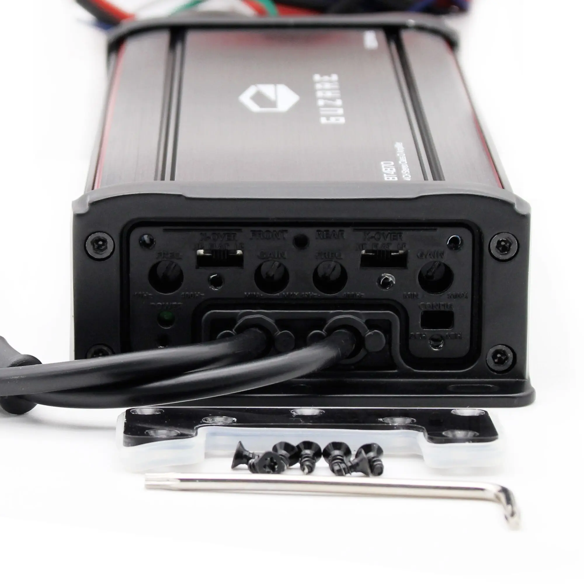 Фото Морской усилитель Amp с водонепроницаемостью IPX7 и Bluetooth,300 × 4 канала Peak @ 4 Ом динамик, с повышением до 200 Вт × 2 при 4 Ом №3