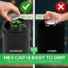 Pressurized Growler Tap System, 128oz Powder Coated Mini Keg Dispenser Portable Kegerator Kit, Co2 Pressure Regulator 3
