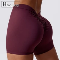 Summer Sexy Sports Shorts Women Gym Leggings Women Workout Shorts Cycling Shorts Push Up Yoga Pants V Back Scrunch Butt Shorts