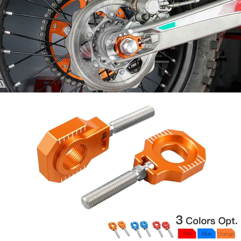 Motorcycle Rear Axle Blocks Ktm Exc 125 Chain Adjuster Motorcycle Ktm 250 Sx F Covers