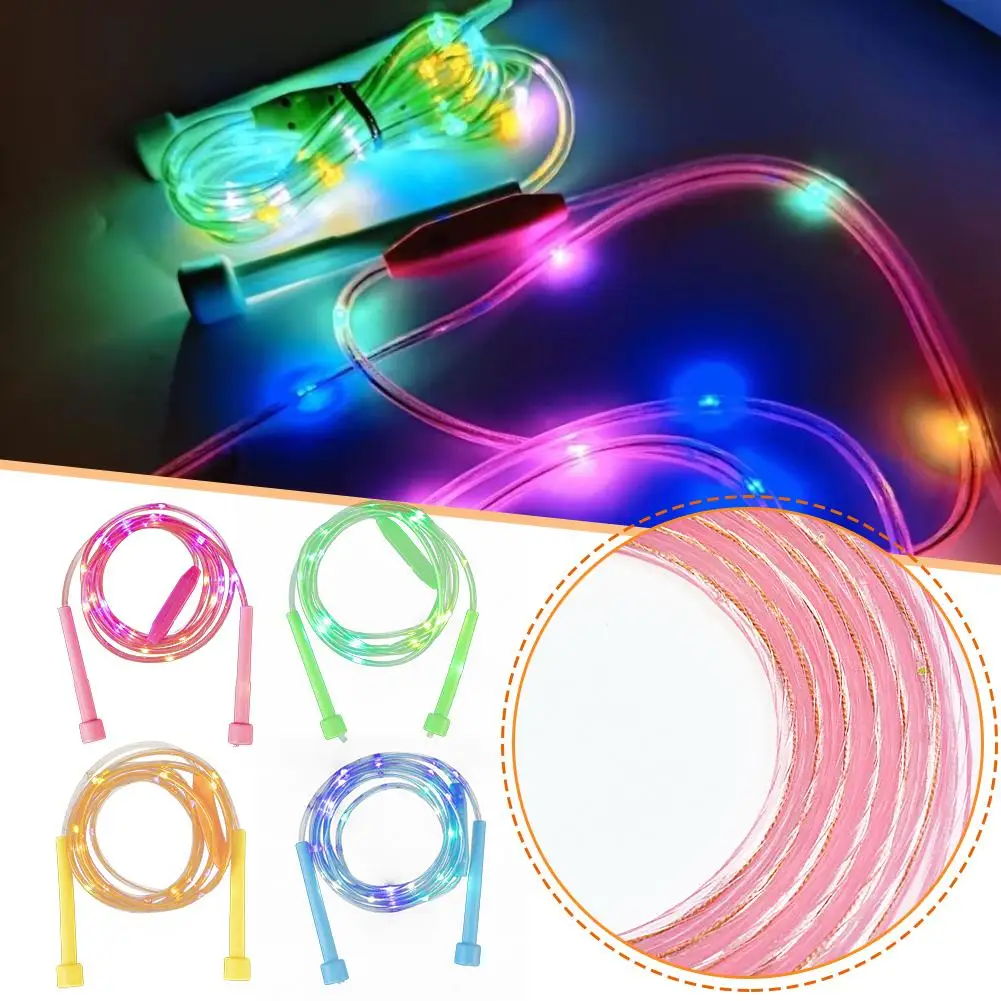 Jump Rope LED Illuminated For Night Exercise