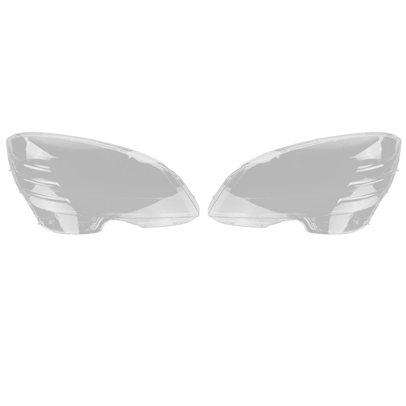 

2X For Benz W204 C180 C200 2008-2010 Right/Left Headlight Shell Lamp Shade Transparent Lens Cover Headlight Cover