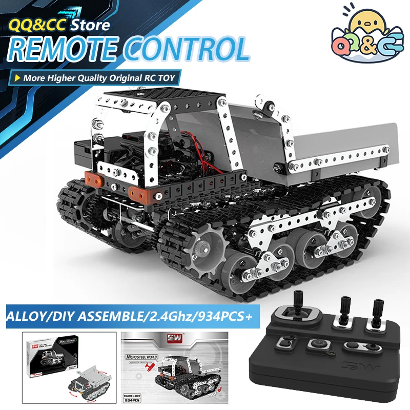 Stainless Steel Remote Control Dump Truck Toy
