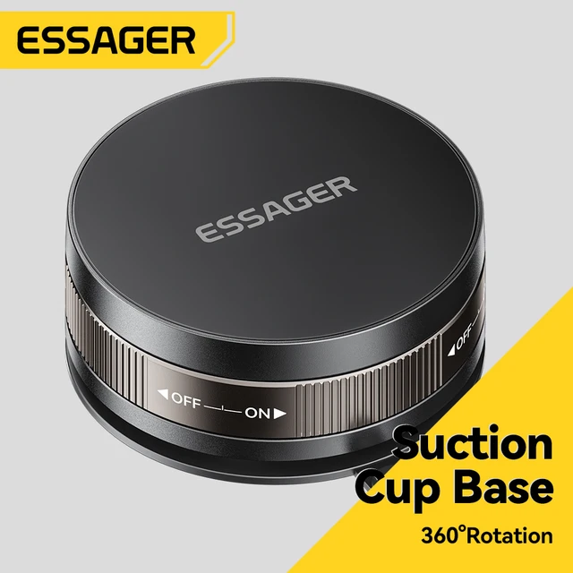Essager Magnetic Suction Cup Phone Holder for iPhone 12-16 Stand Portable Adjustable Mount for Kitchen Bathroom Glass Gym Mount