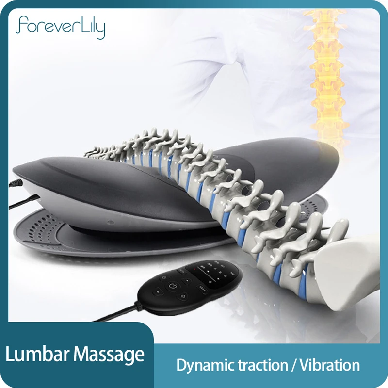 Electric Lumbar Traction Device Waist Back Relaxation Massager Lumbar