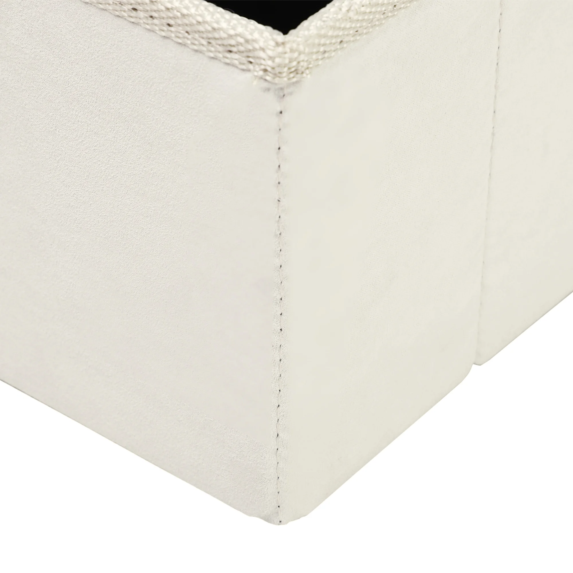 Faltbare Haustiertreppen für Katzen und Hunde, 3 Stufen mit Stauraum, MDF, Weiß, 40x54x48cm. – Detail 8