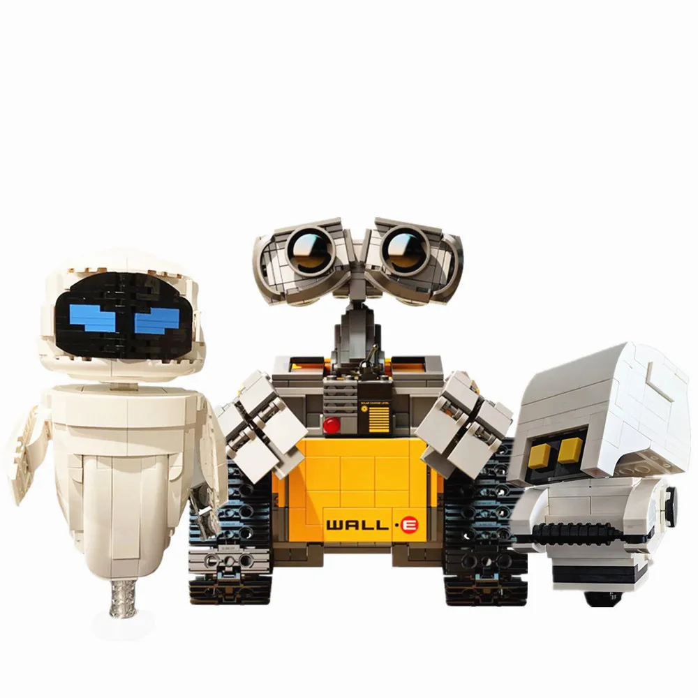Disney Movie Pixar Robot WALL E EVE M-O Cleaner Figures Friends Building Block Brick Toy Gift Kid Birthday Boys Set - AliExpress