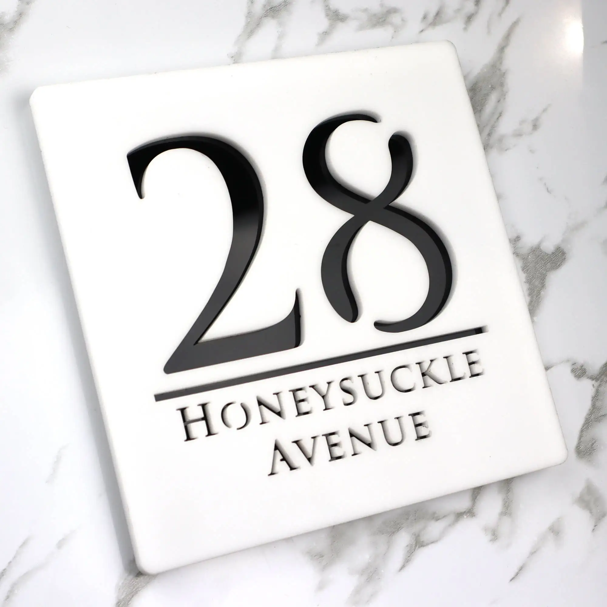 Personalized Laser Cut Acrylic House Floating Sign house number signs door signs house numbers house wall plaques number plate 3D Number Plaques Outdoor Name Home Decor Plates