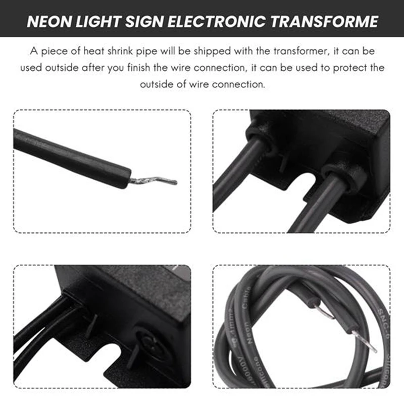 Sign Electronic Transformer Supply 3KV 30MA 5-25W Fit For Any Sizes Of Glass Neon Light Sign