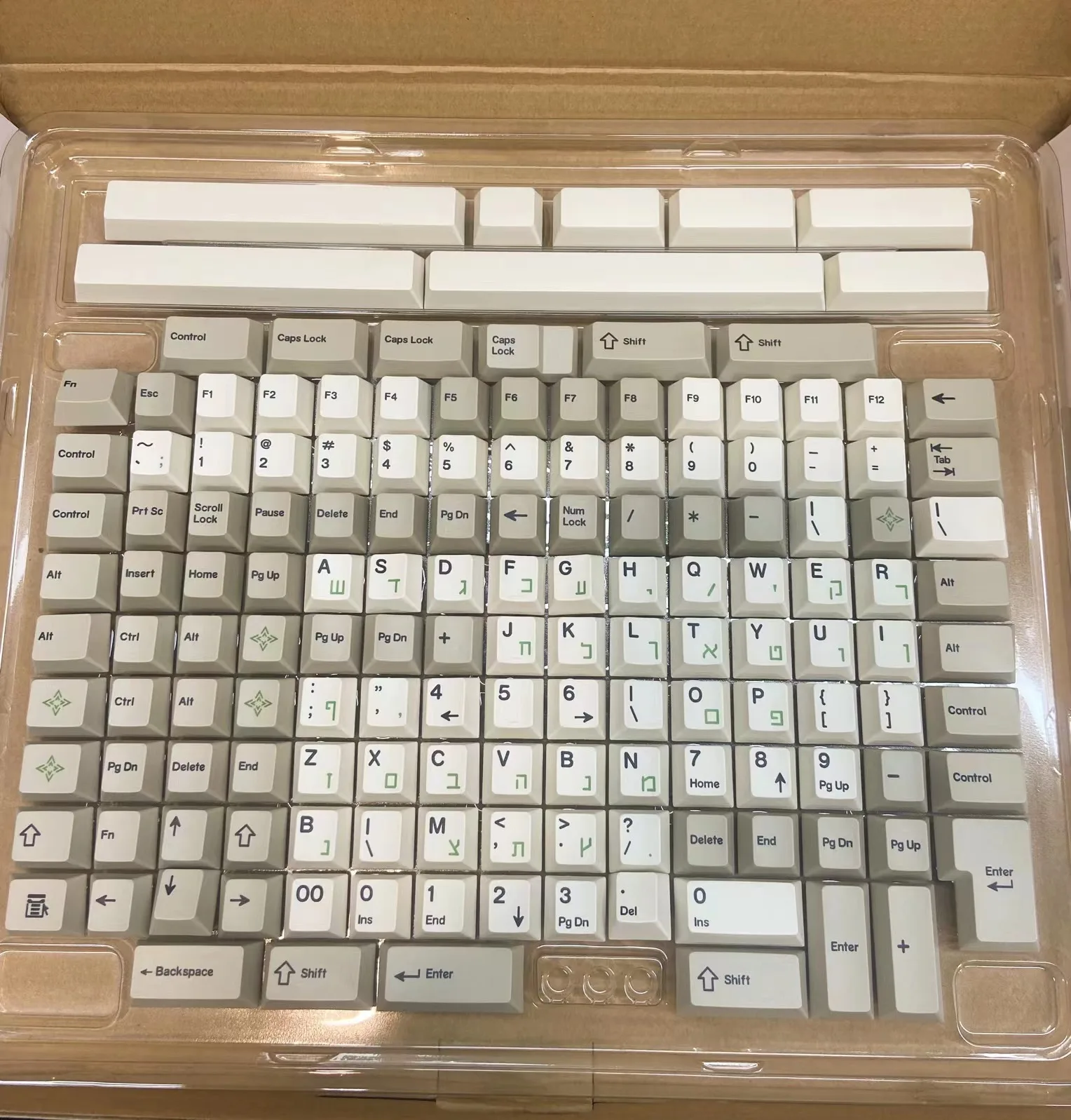 Teclado Conjunto Completo Keycaps Keebox Shenpo Hebraico Sublimação de Tintura Perfil Cereja Teclado Mecânico Xmi 150 Teclas - Imagem 2