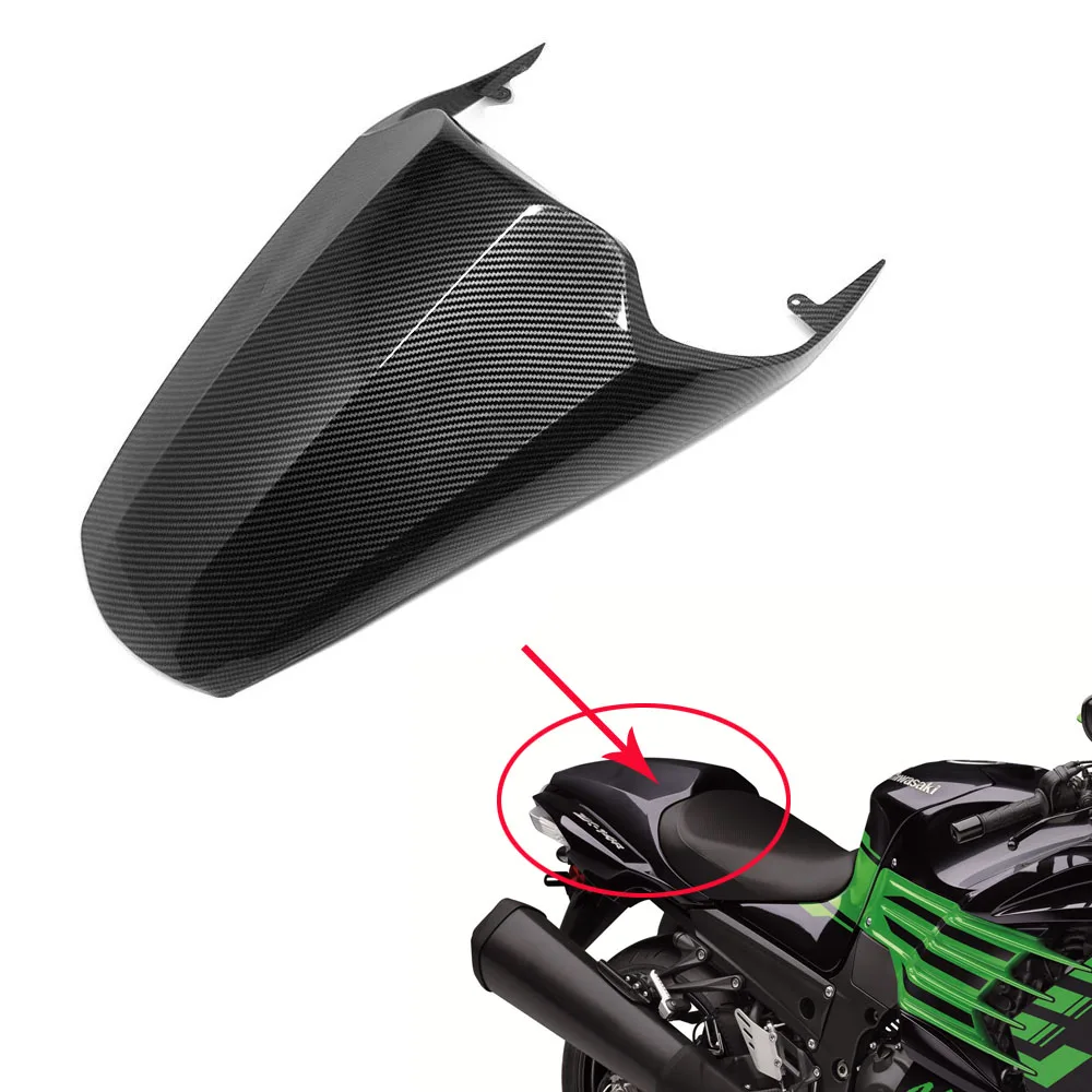 

For Kawasaki Ninja ZX14R ZX-14R 2006-2020 Motorcycle Carbon Fiber Passenger Pillion Rear Seat Cover Cowl Solo Tail Fairing