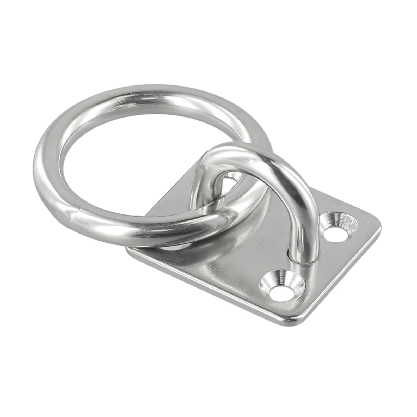 

Brand New High Quality Eye Plate Marine Square Stable Stainless Steel With Ring 1 Pcs Yacht 6mm Accessories Cabin