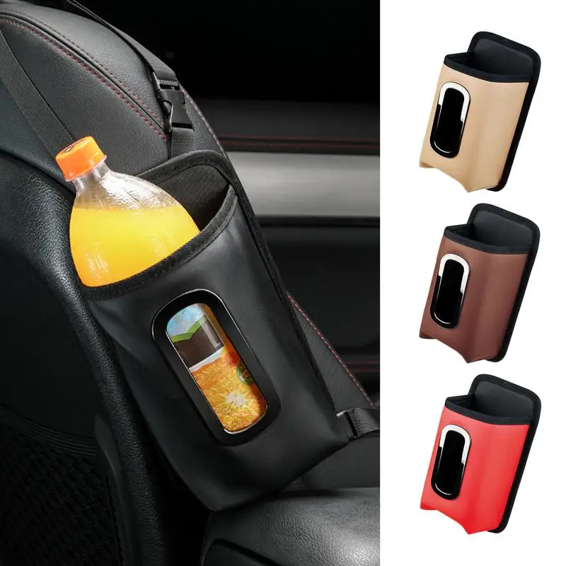 

Car Seat Cup Bag Car Thermos Storage Bag Car Seat Side Organizer Car Backseat Tissues Holder For Car Interior Accessories