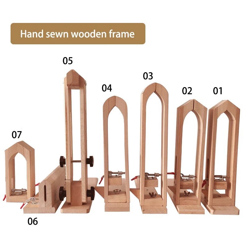 Fenrry Wooden Leather Hand Stitching Fixture Leather Craft Sewing Tools Leather Fix Clamp for DIY Stitching Sewing Lacing Tool
