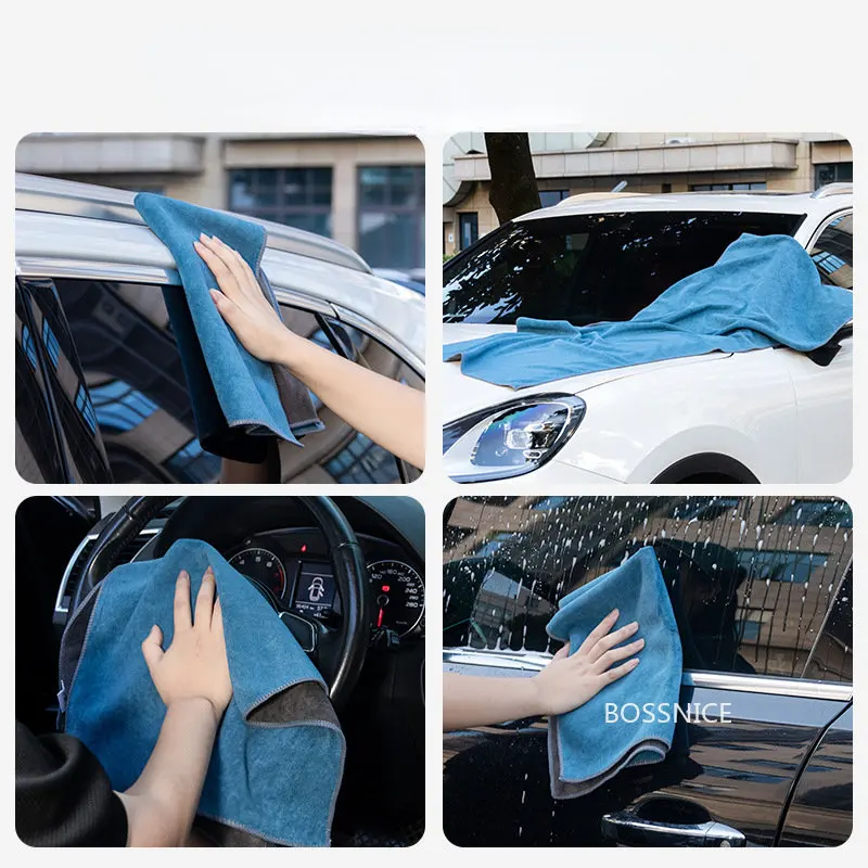 Nuovo 40 x60cm pulizia auto asciugamano in microfibra pulizia