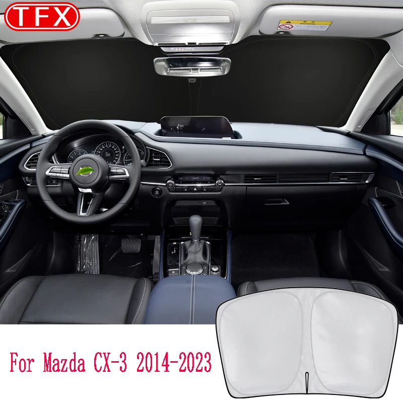 

Car Styling For Mazda CX-3 CX 3 CX3 DK 2014-2023 Nano-Insulat Windshield Sunshade Front Window Sun Shade Visor Auto Interior