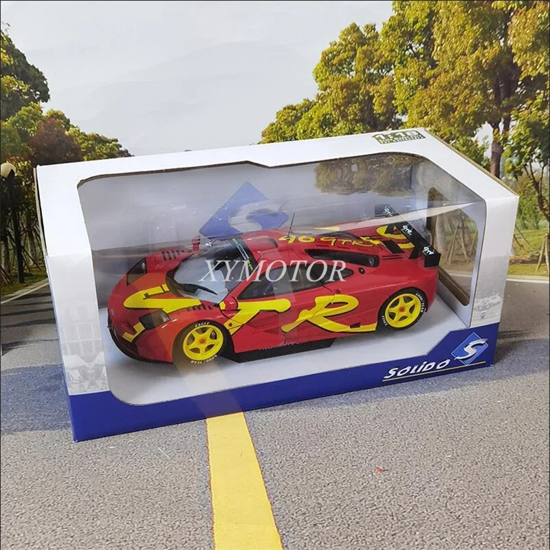 

Solido 1/18 for McLaren F1 GT-R 1996 Diecast Model Car Red Girls Boys Toys Hobby Gifts Display Collection Ornaments