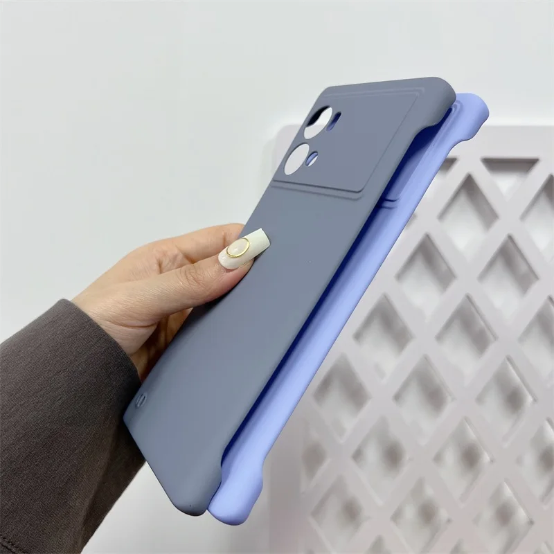 Rahmenlose, matte Hülle in Bonbonfarben für vivo iQOO 9 8 7 5 Pro Neo6 Neo5 Neo 6 5 SE Neo3 Z5 Z3 Slim Hard PC Stoßfest Bumpe_voghion.com