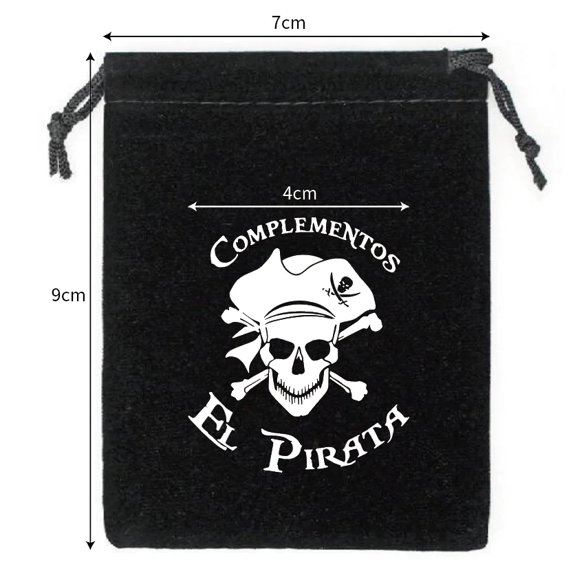 300 Pieces 7x9cm Small Size Little Black Velvet Bags Drawstring Gift Pouches Hot Printing With White Logo