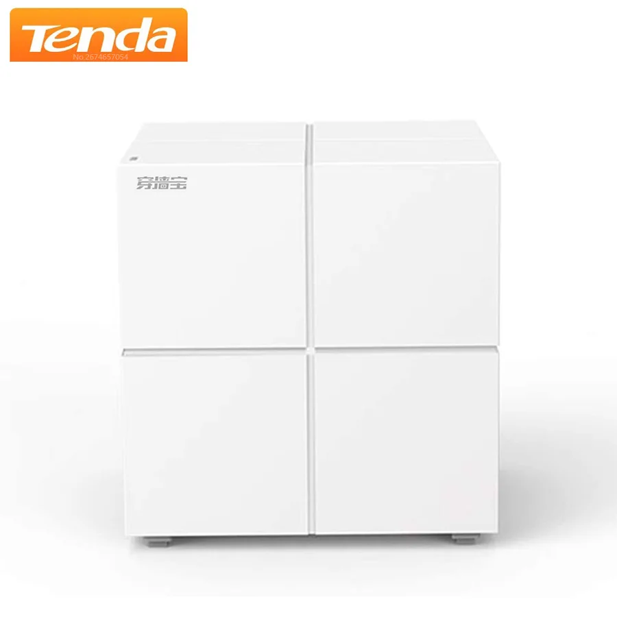 Tenda Nova сетчатая Wi-Fi система MW6 до 2000 кв. футов полный домашний охват заменяет Wi-Fi роутер удлинитель один легкий Step APP 1-pack