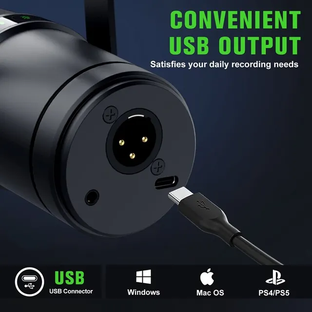 전문 USB/XLR 동적 마이크 방송 팟 캐스트 및 녹음 스튜디오 마이크 음악 및 음성 SM7B