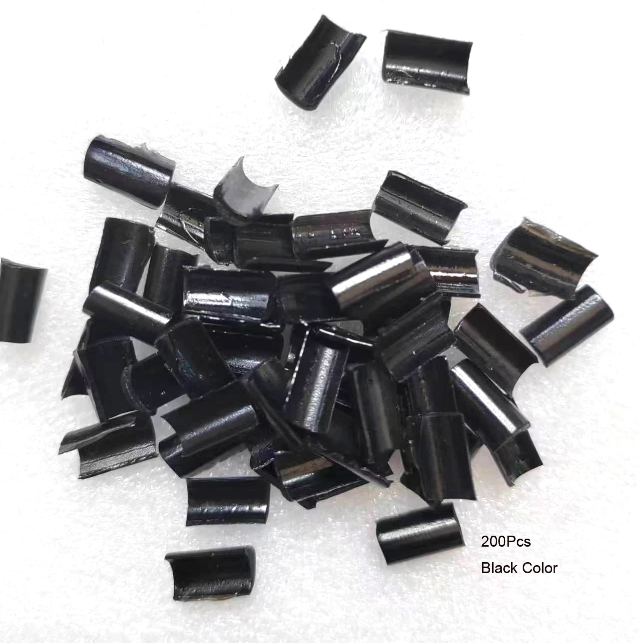 Keratin Glue U Tip Glue Chips 200pcs Prebonded Fusion Rebonded Beads Nail Bond Tip Flat Tips Rebonds Keratin Bonding hair extension glue hair extension glue stick keratin glue keratin grain