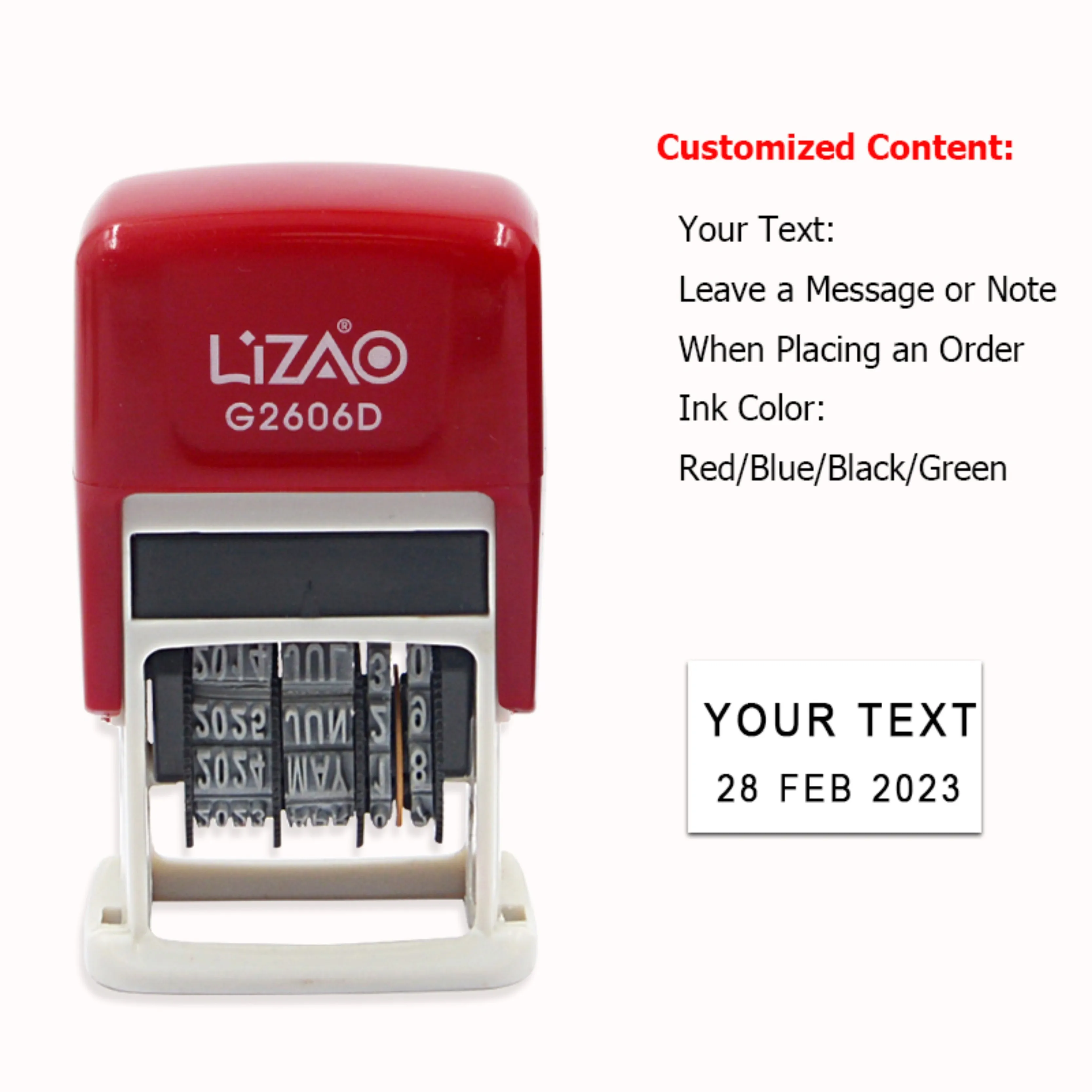 

Custom Date Stamp for Teacher Signature, Seal Your Text, Your Name Self-Inking Date Stamp with Signature Custom Date, DIY Text