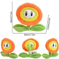 Kawaii Mario Bros Ice Fire Flower Anime Figure Soft Peluche Cute Koopa Troopa Boo Red Toad Peluche Dolls Gift 16