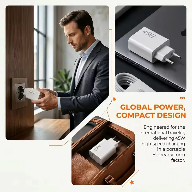 Xiaomi 45W Turbo Fast Charge Adapter with 6A Type C Cable