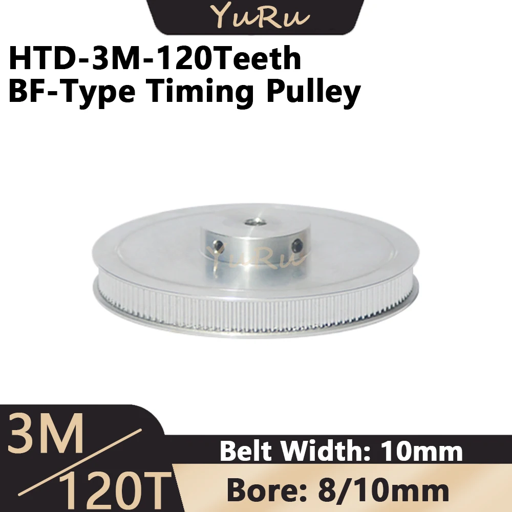 HTD3M 120teeth Timing Pulley 3M BF Belt Width 10mm Bore 8 10mm 120T 3M