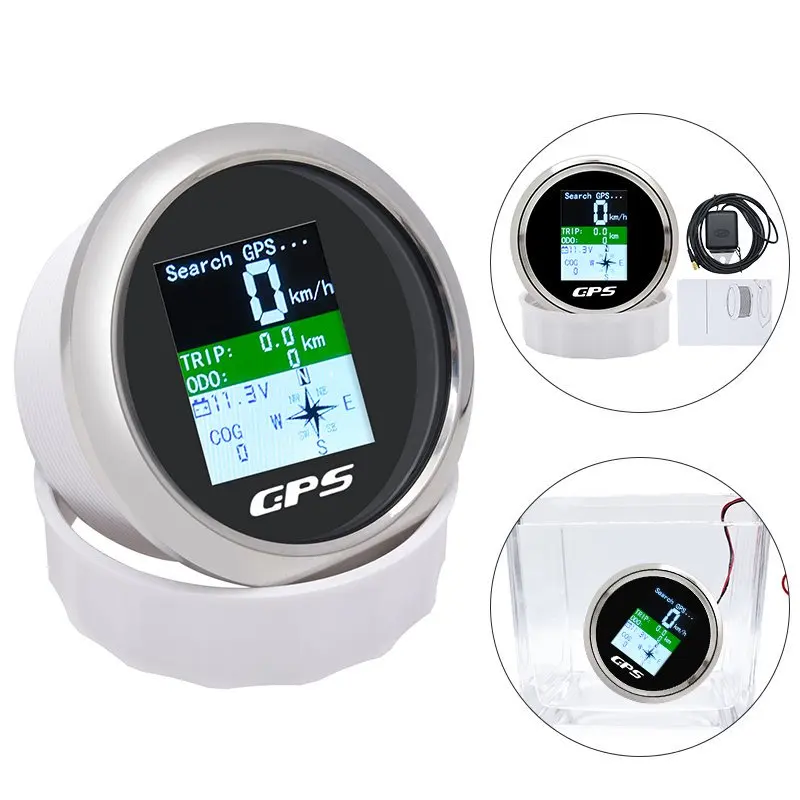 Tachimetro GPS Per Barche - Impermeabile IP67 In Acciaio Inox Da 85mm - Foto 5