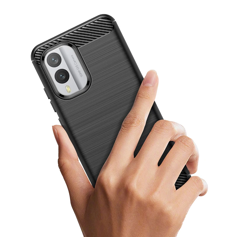 Luxury Shockproof Matte Silicone Back Cover - Soft Protective Phone Case