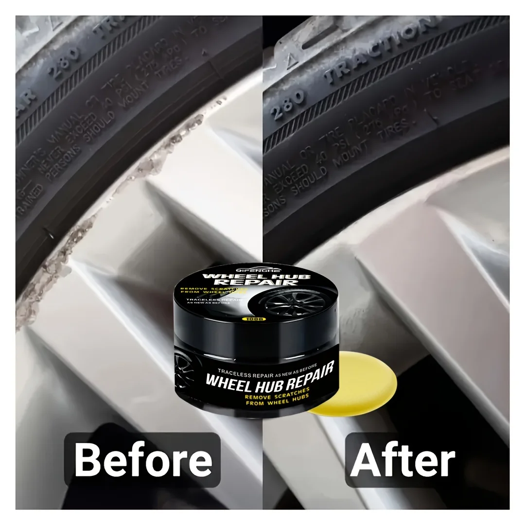 QIFENGHE Wheel Repair Kit-Scratch & Fade Removal with Polishing Paste for Enhanced Car Maintenance Fit wheel repair kit