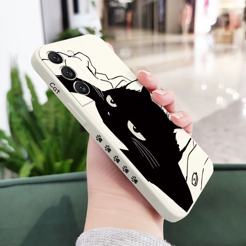 Charming Cat Silicone Phone Case Cover