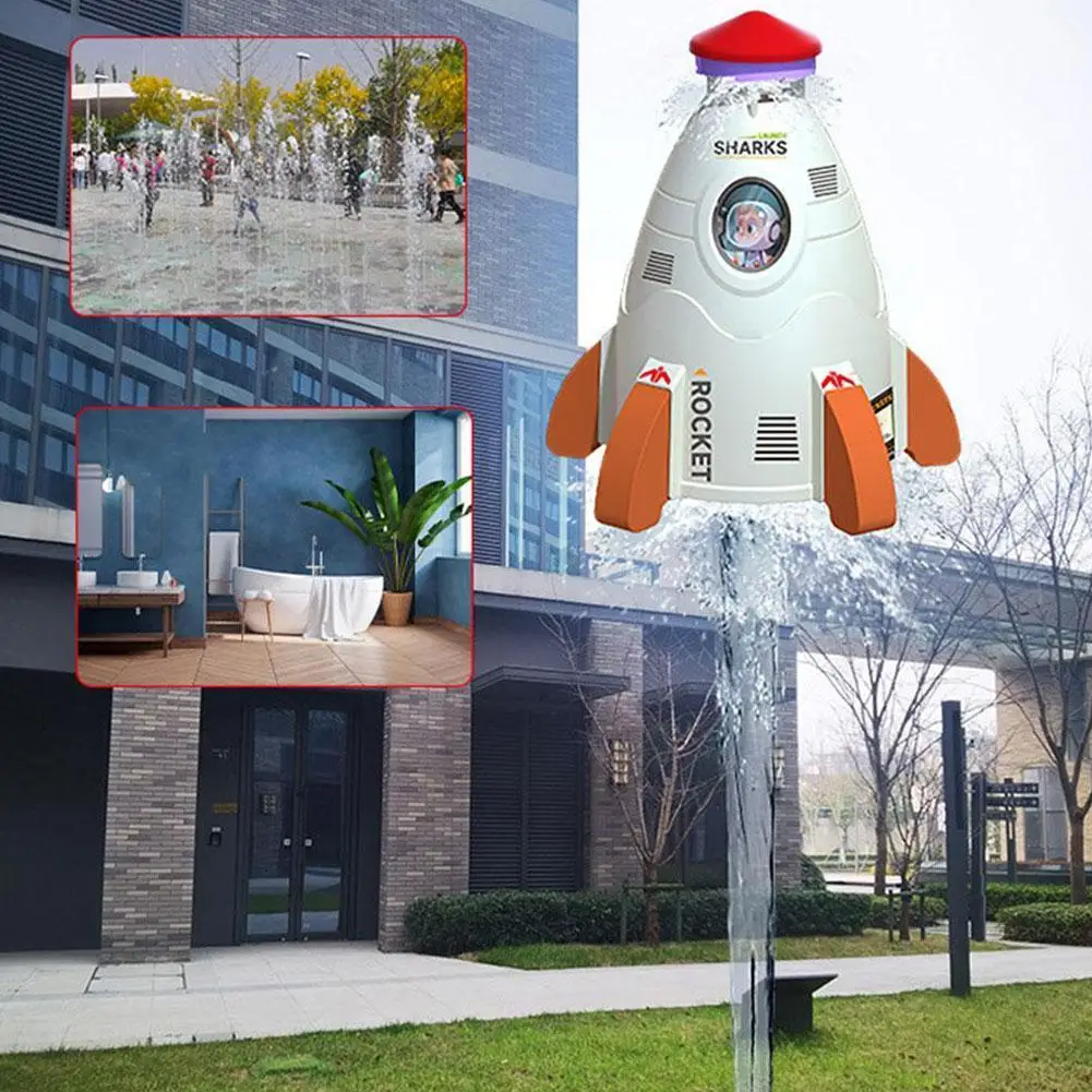 Deluxe Rocket Water Sprinkler Toy