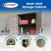 Cabinet-Resin Construction for Wall Mounted Garage Storage, 30.25" Organizer, Silver/Platinum 4