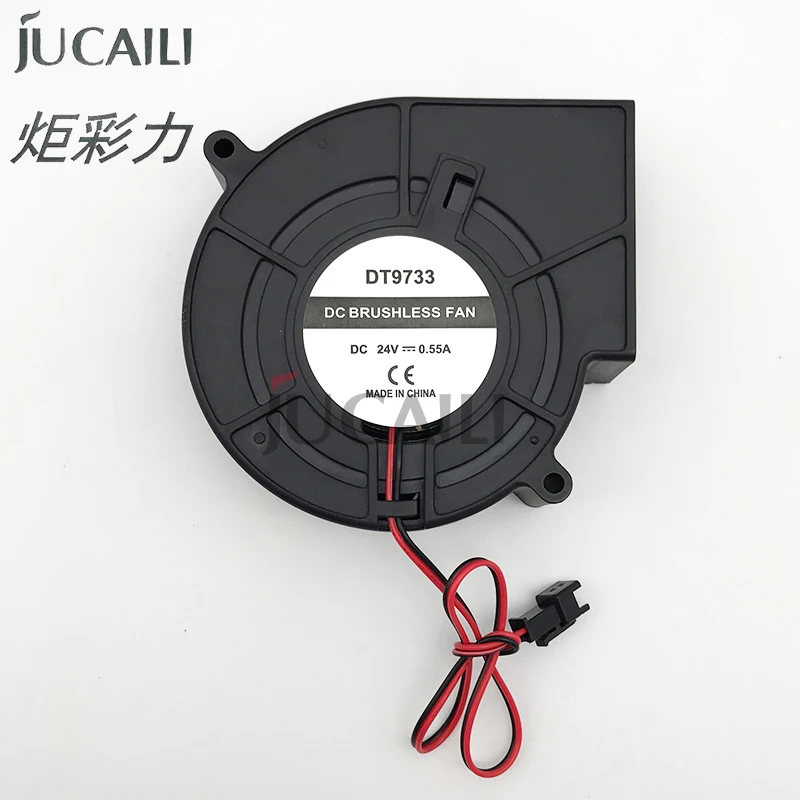 

Jucaili 1 pc printer DC suction fan 24V 0.3A brushless paper suction Blower for Allwin Xuli Gongzheng large format printer