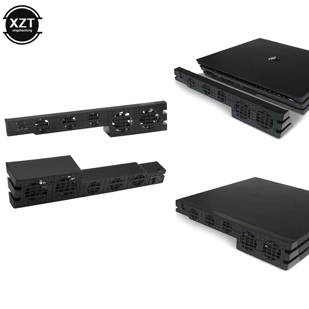 Gaming Cooling Fan PS4 Pro Temperature Control for PS4 Host Rear Game Console Computer Accessories