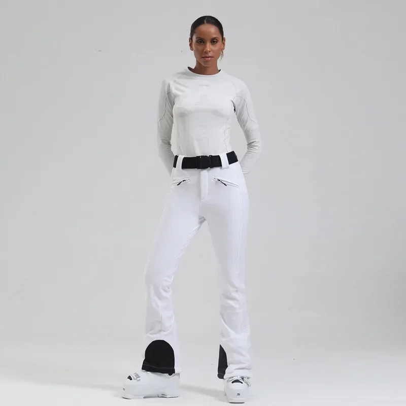 Skiing Pants Women Sport Ski Overall Windproof Waterproof Snow Clothing Mountain Slim Snowboard Wear Outdoor Winter Ski Trousers