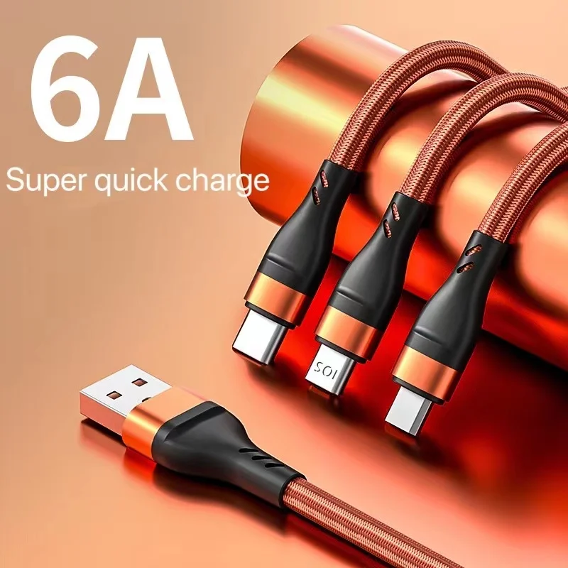 USB-кабель 3 в 1 для передачи данных и быстрой зарядки |