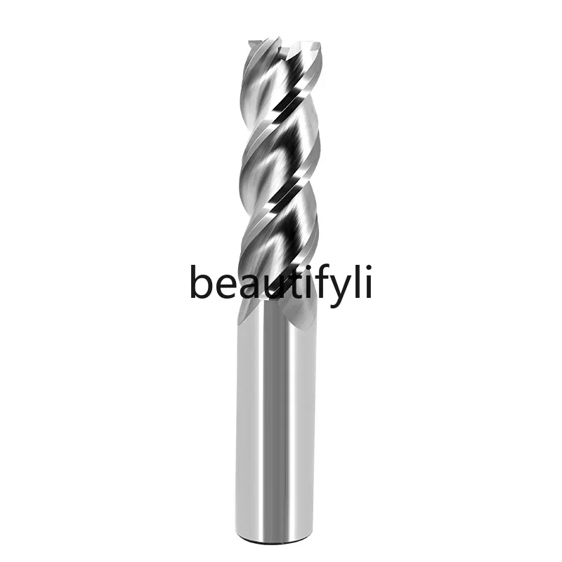 55-Degree high-gloss aluminum cutter 3-blade aluminum tungsten steel end milling alloy polished flat gong cutter non-standard