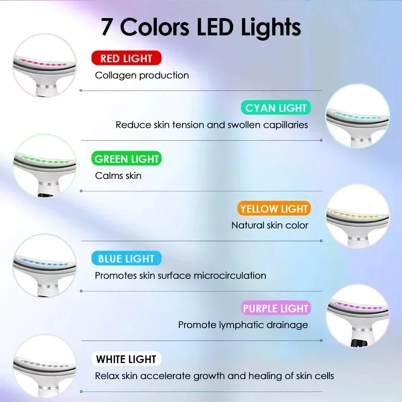 LED Face Neck Beauty Device Vibration Massage