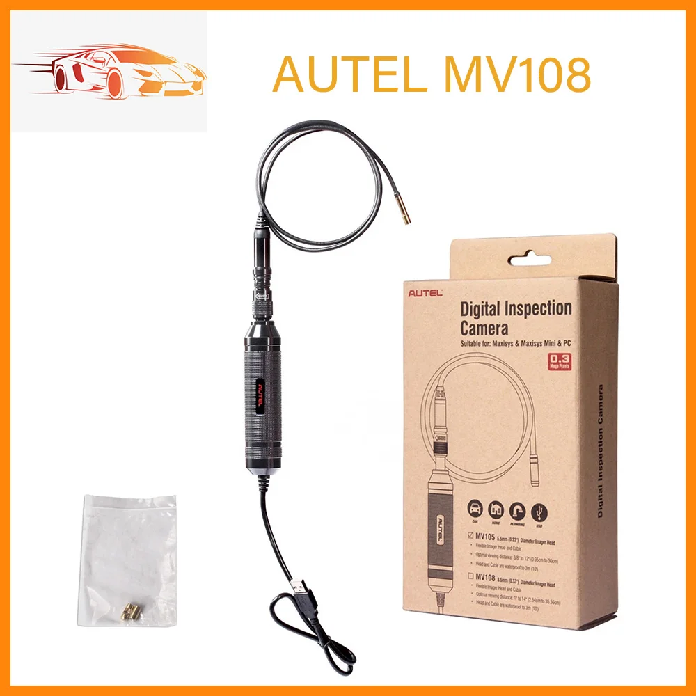 

Autel MaxiVideo MV108 8.5mm MV 108 HD Digital Videoscope Imager Work With Autel series products (except MaxiSys 906) or PC