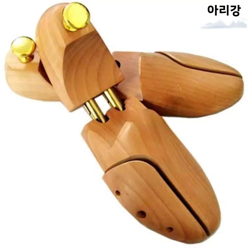 조절 가능한 가죽 슈트리 나무 신발 확장기 주름 방지 고급 원목 연꽃나무 신발 지지대 가정용