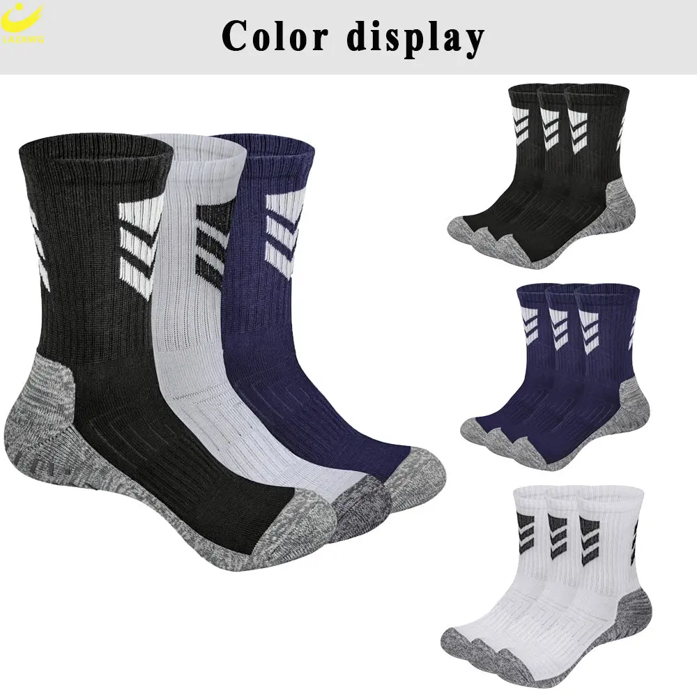 LAZAWG Running Sport Football Socks Sport Custom Socks Sport Running Skiing Sports Socks Men Fits All Non Slip Basketball Sock