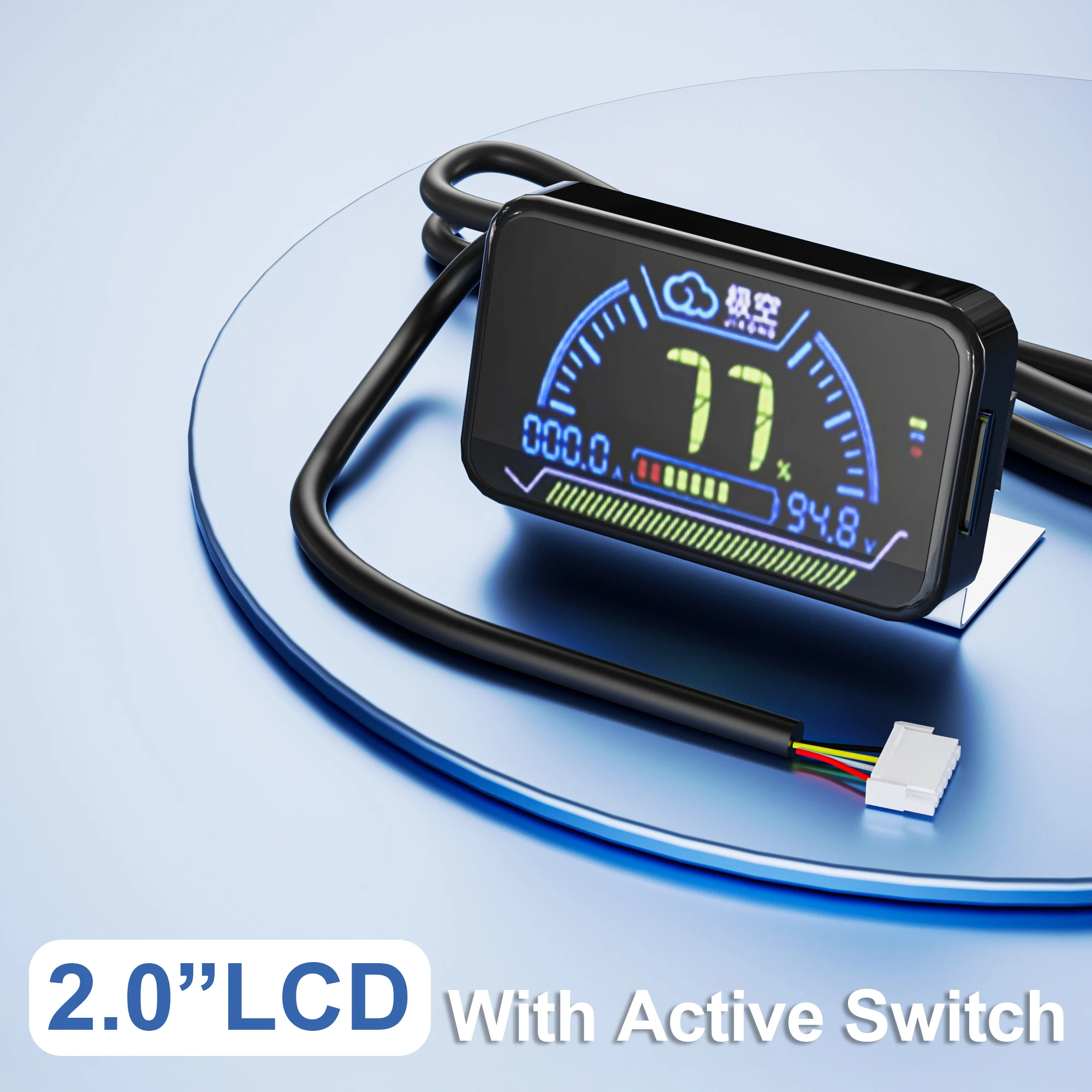 JIKONG BMS ǰ LCD ÷, ͸ ̺ ġ  , 4.3 ġ  2 ġ BMS RS485 ׼