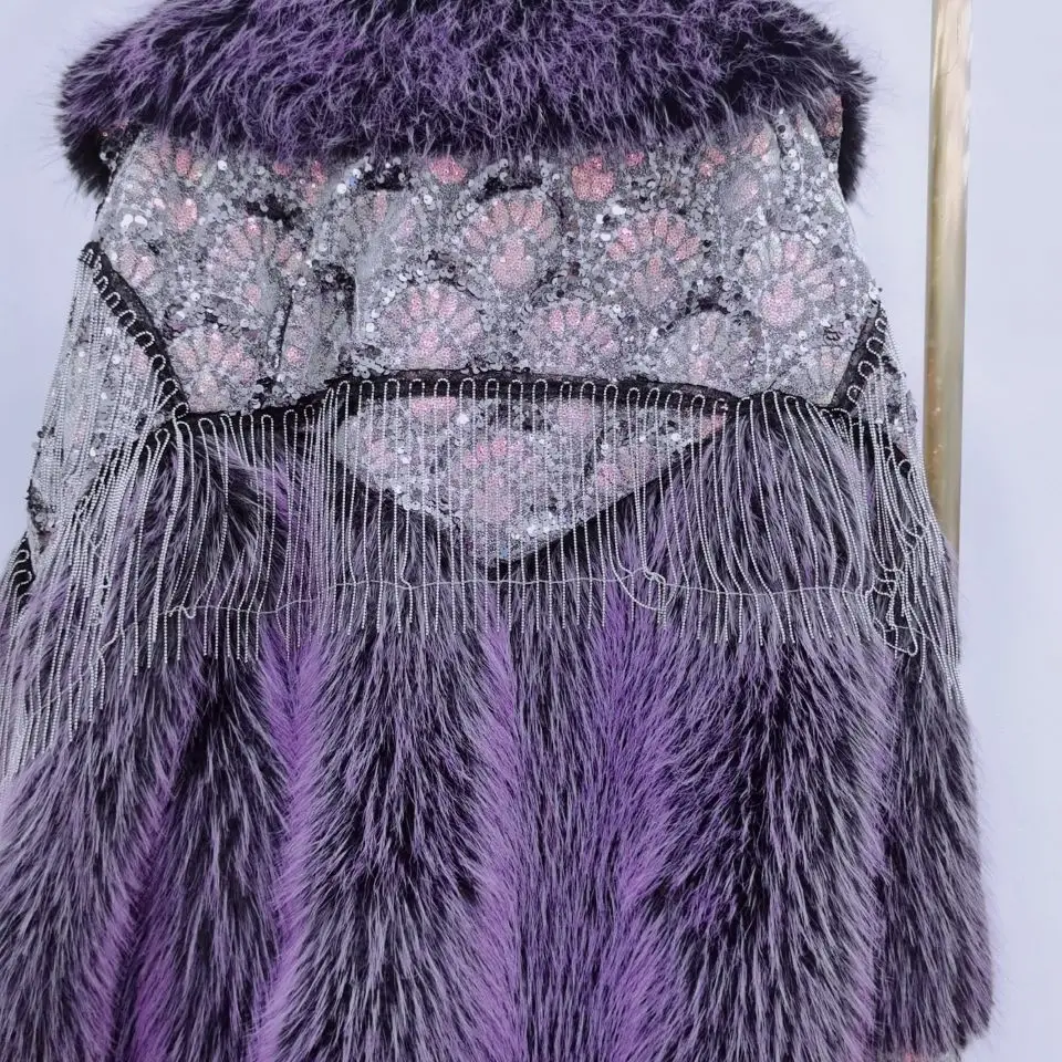 High-End Luxury Fur 2023 New Winter Clothes Fashion Long Tuscan Lamb Wool Coat Motorcycle Streetwear Loose Warm Feminine Jacket